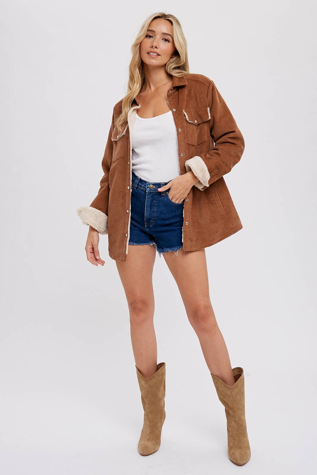 Hawk is Out Sherpa Lined Jacket