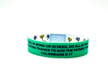 Load image into Gallery viewer, Love Blossoms - Survivor Series / Colossians 3:17 Wristband
