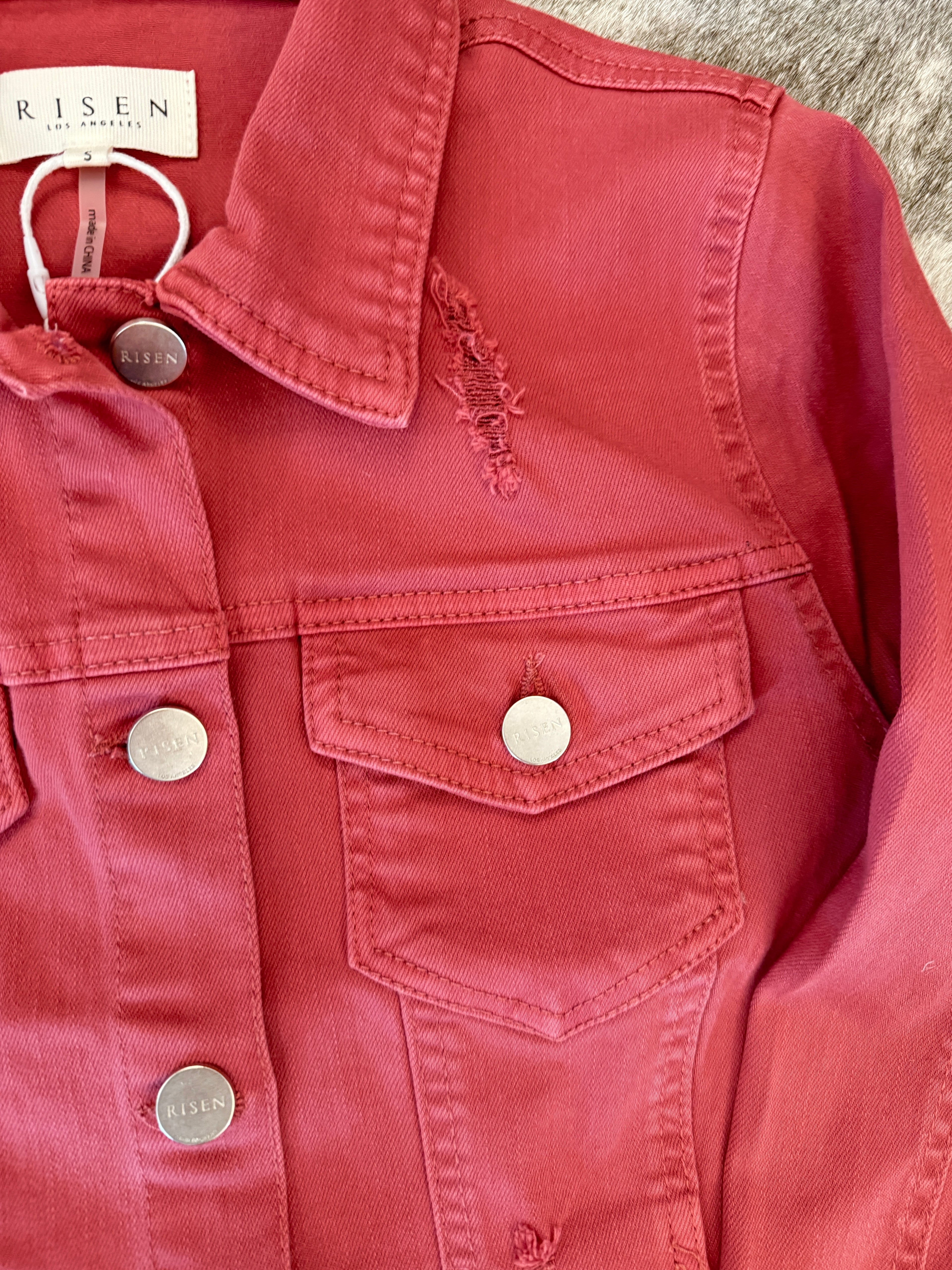 Solid Ground Fray Hem Jacket