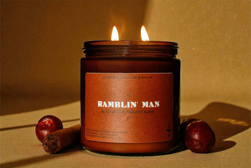 RAMBLIN' MAN - Black Cherry, Tobacco & Clove Candle