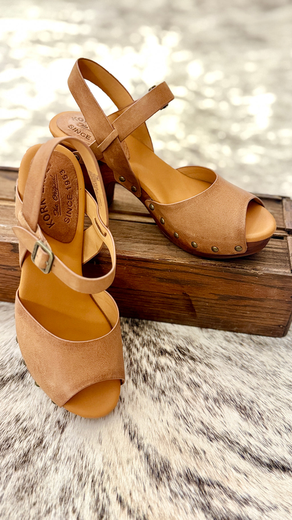 High Country Platform Leather Sandals
