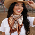 Brown & Tan Floral Wild Rag