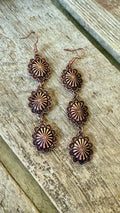 Western Daisy Drop Earrings