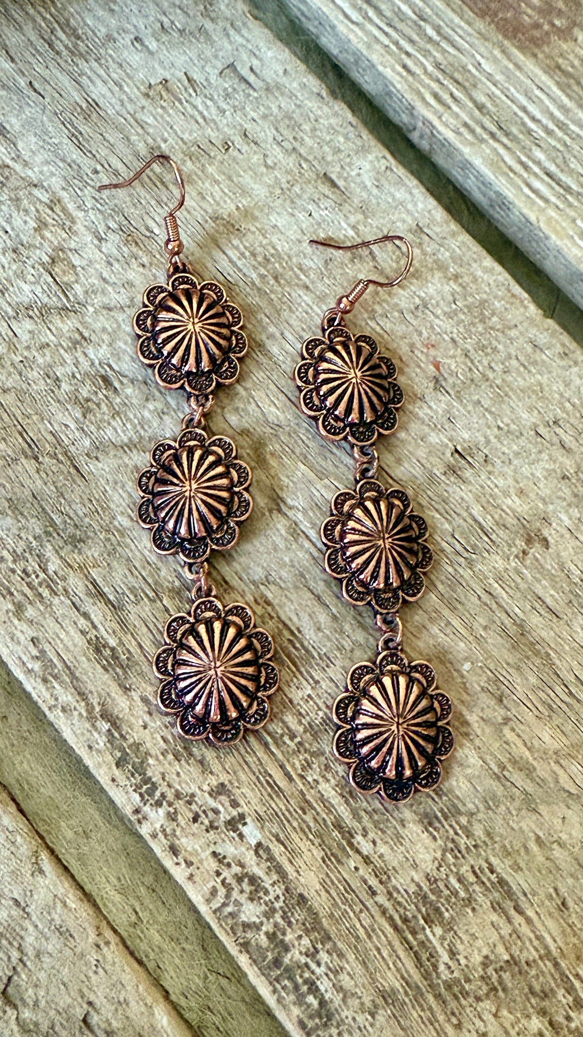 Western Daisy Drop Earrings