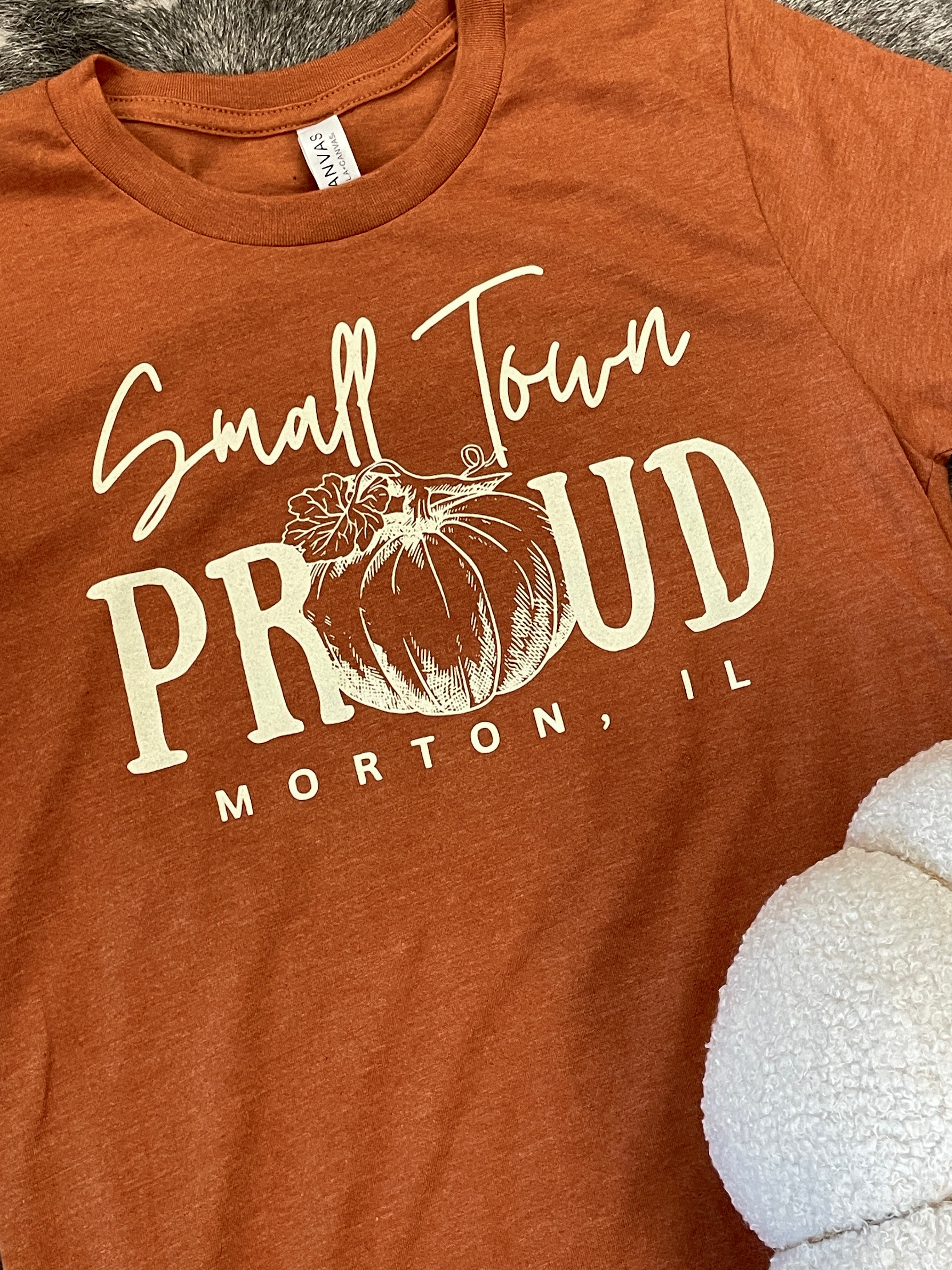 Small Town Proud Pumpkin Tee