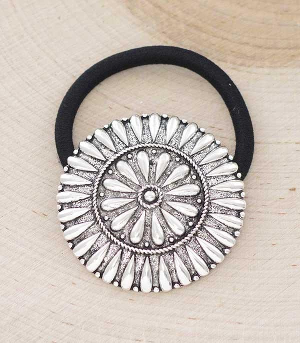 Silver Spur Hair Tie