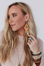 Load image into Gallery viewer, Pilar Western Turquoise Earrings - Camel
