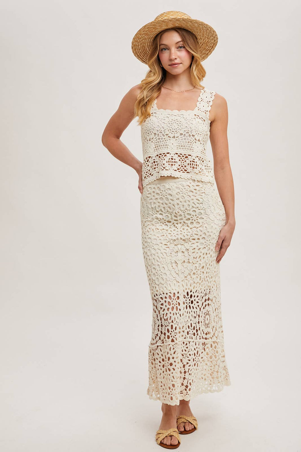 Bring the Spring Crochet Skirt with Lining