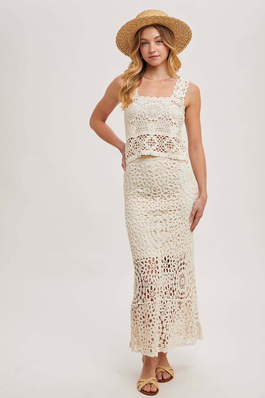 Bring the Spring Crochet Skirt with Lining