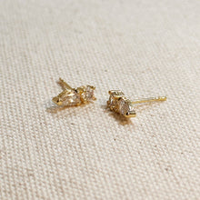 Load image into Gallery viewer, Mini CZ Drop Stud Earrings
