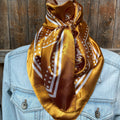 Mustard Floral Paisley Wild Rag/Scarf
