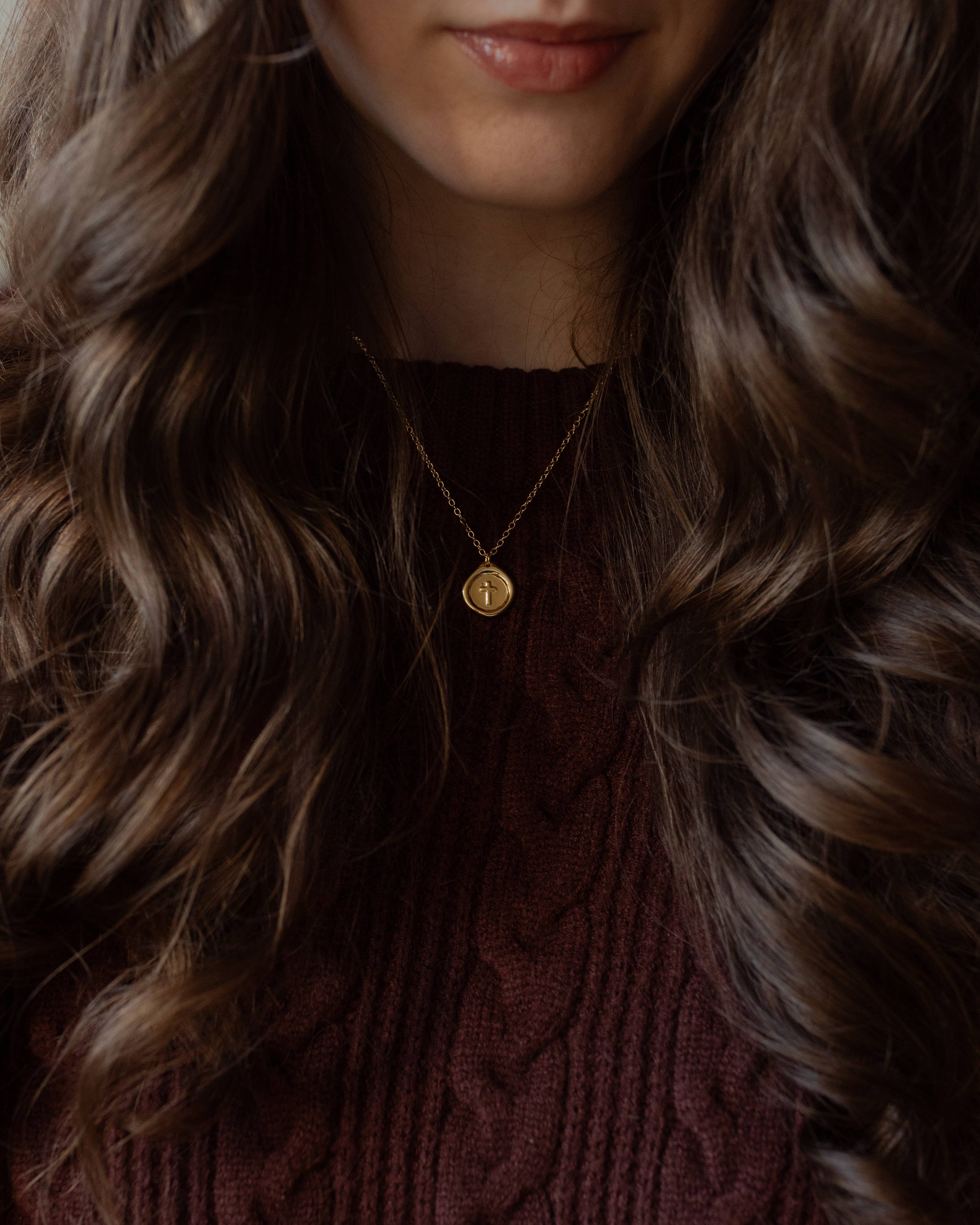 Sealed Cross Necklace
