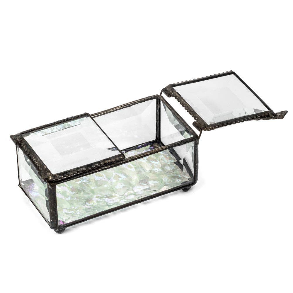 Beveled Glass Box With Open Top