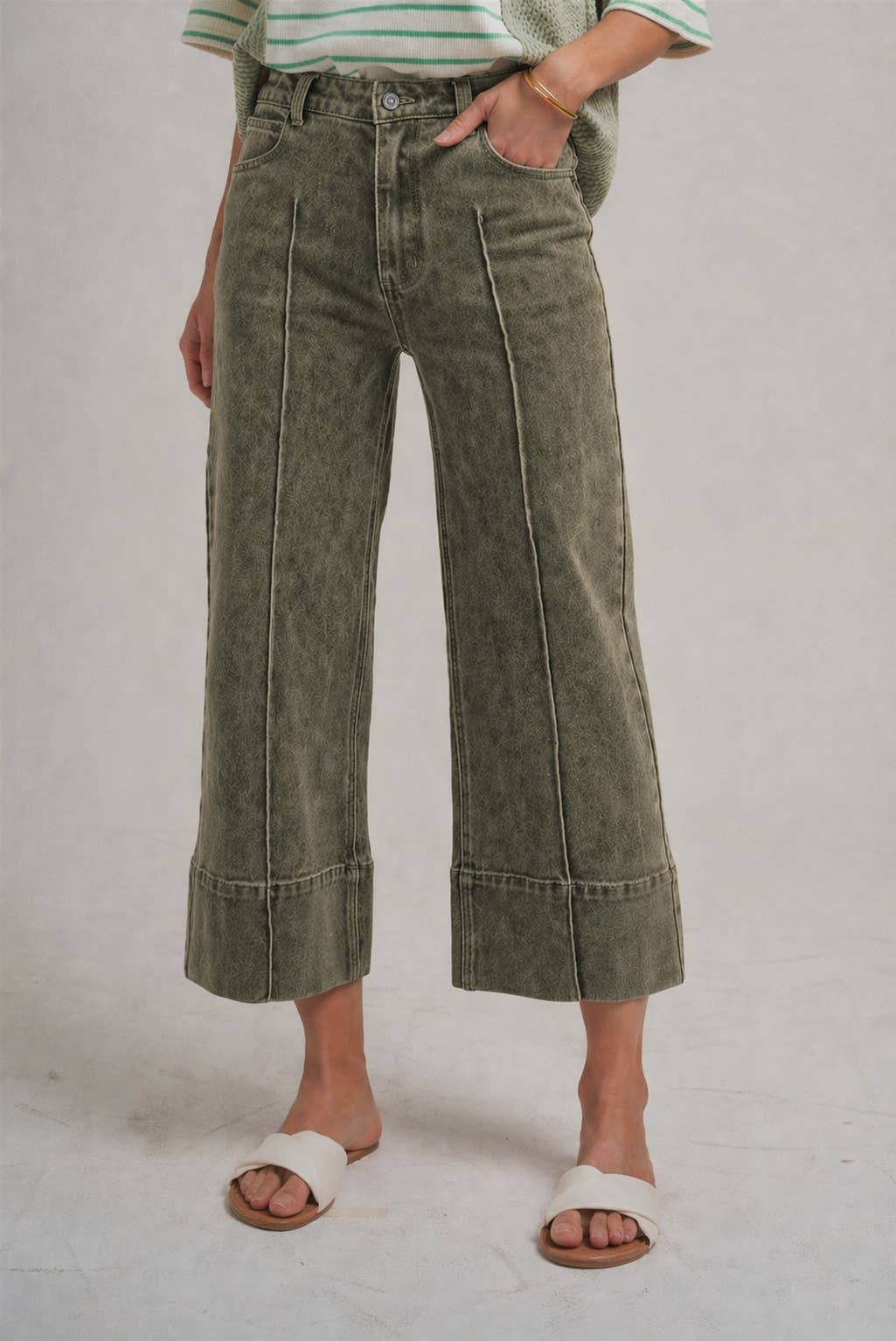 High Desert Drift Cropped Vintage Wash Denim