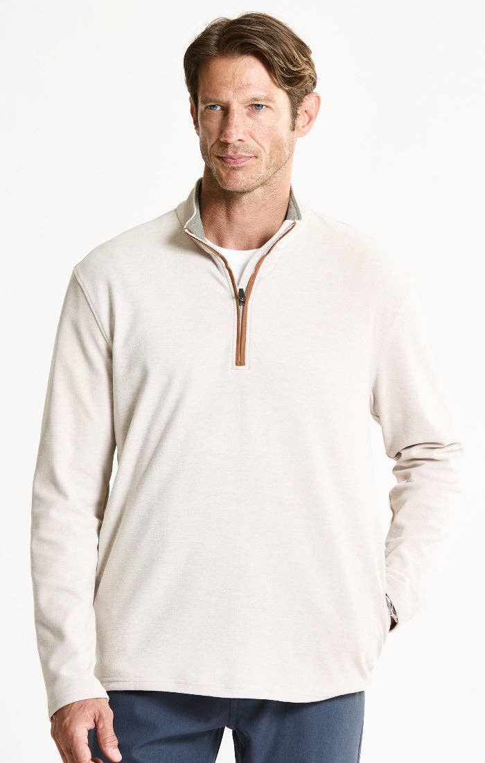 Stop and Stare- Ultra Soft Heather Pullover Quarter Zip