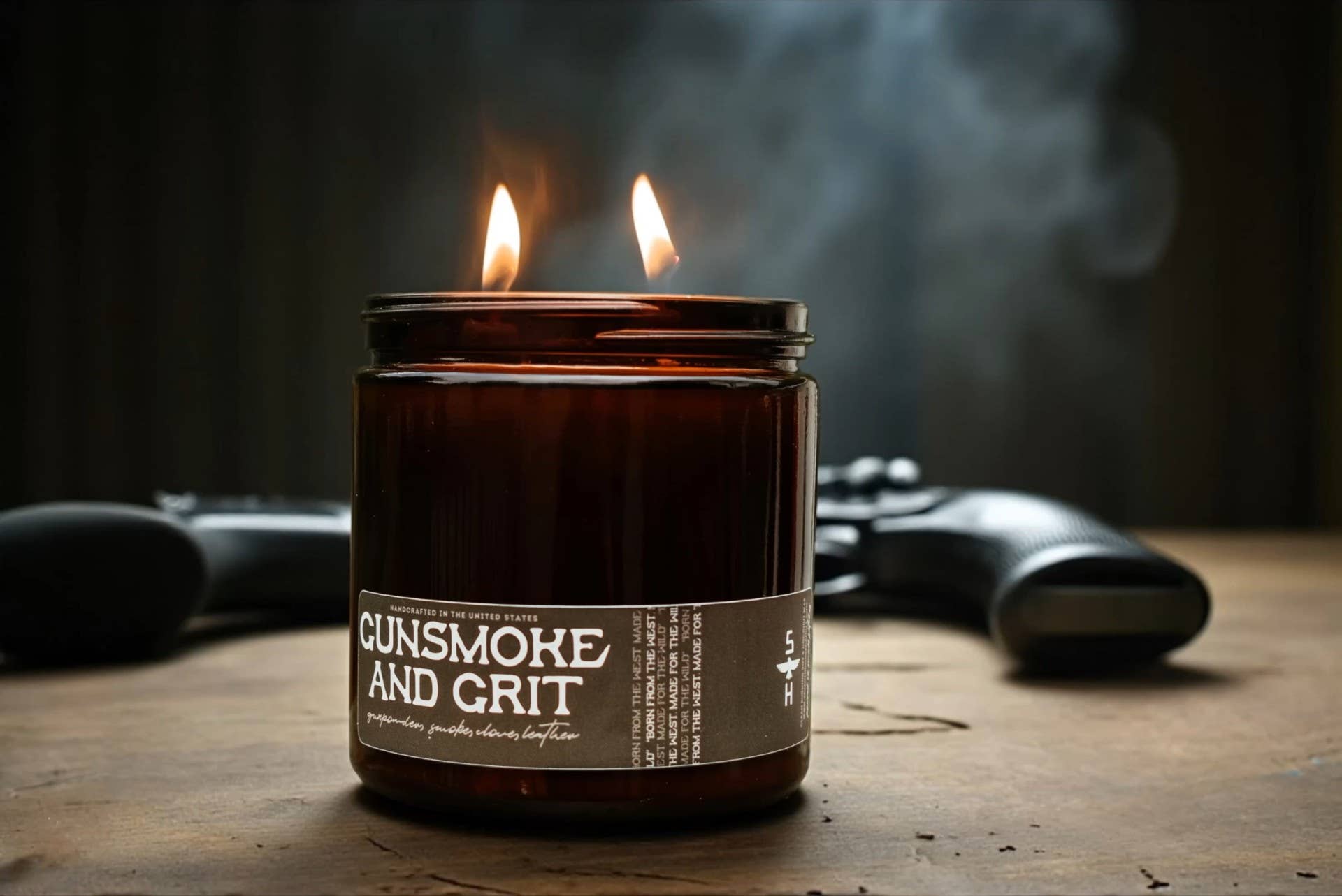 Gunsmoke & Grit - Gunpowder & Clove Candle