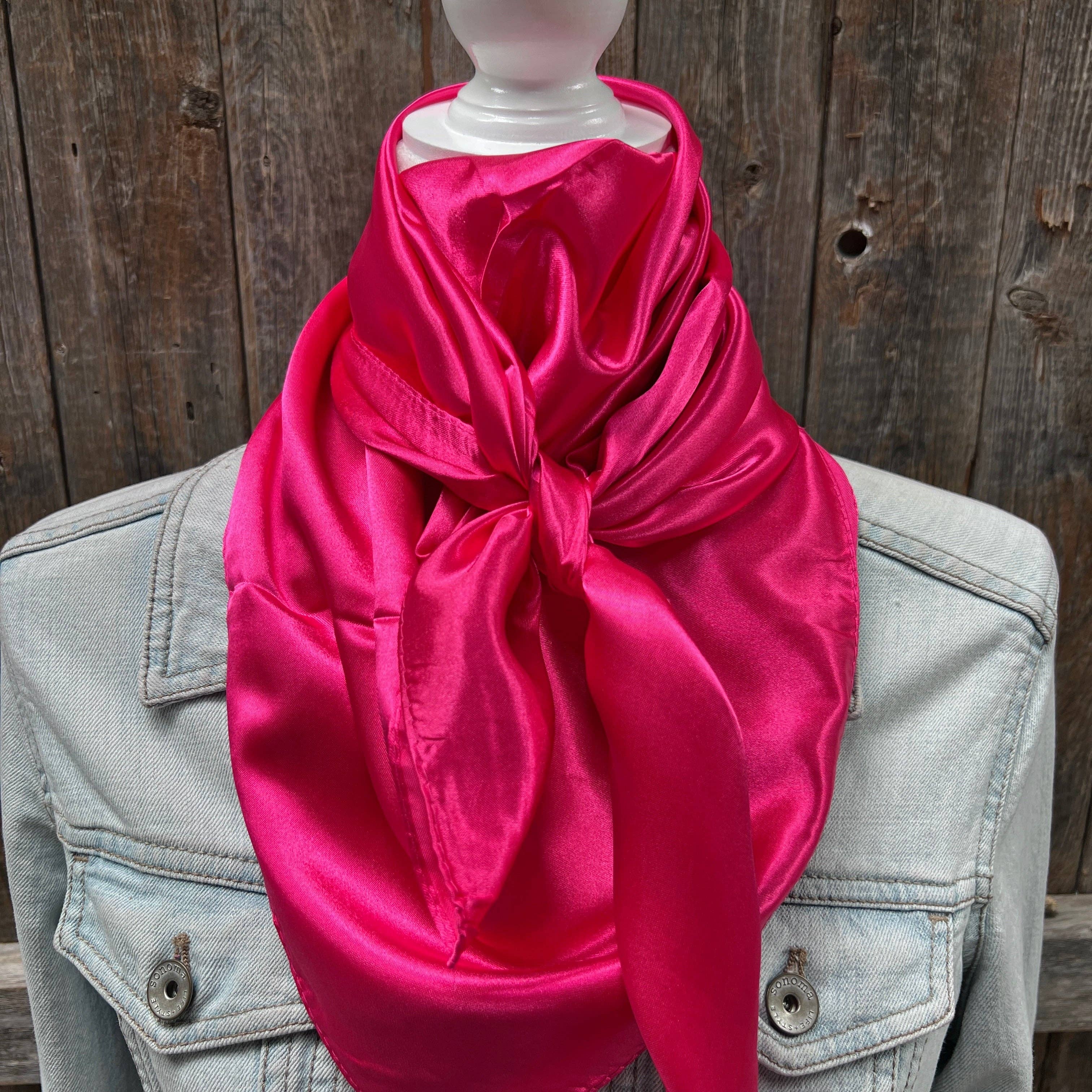 Solid Hot Pink Wild Rag / Scarf