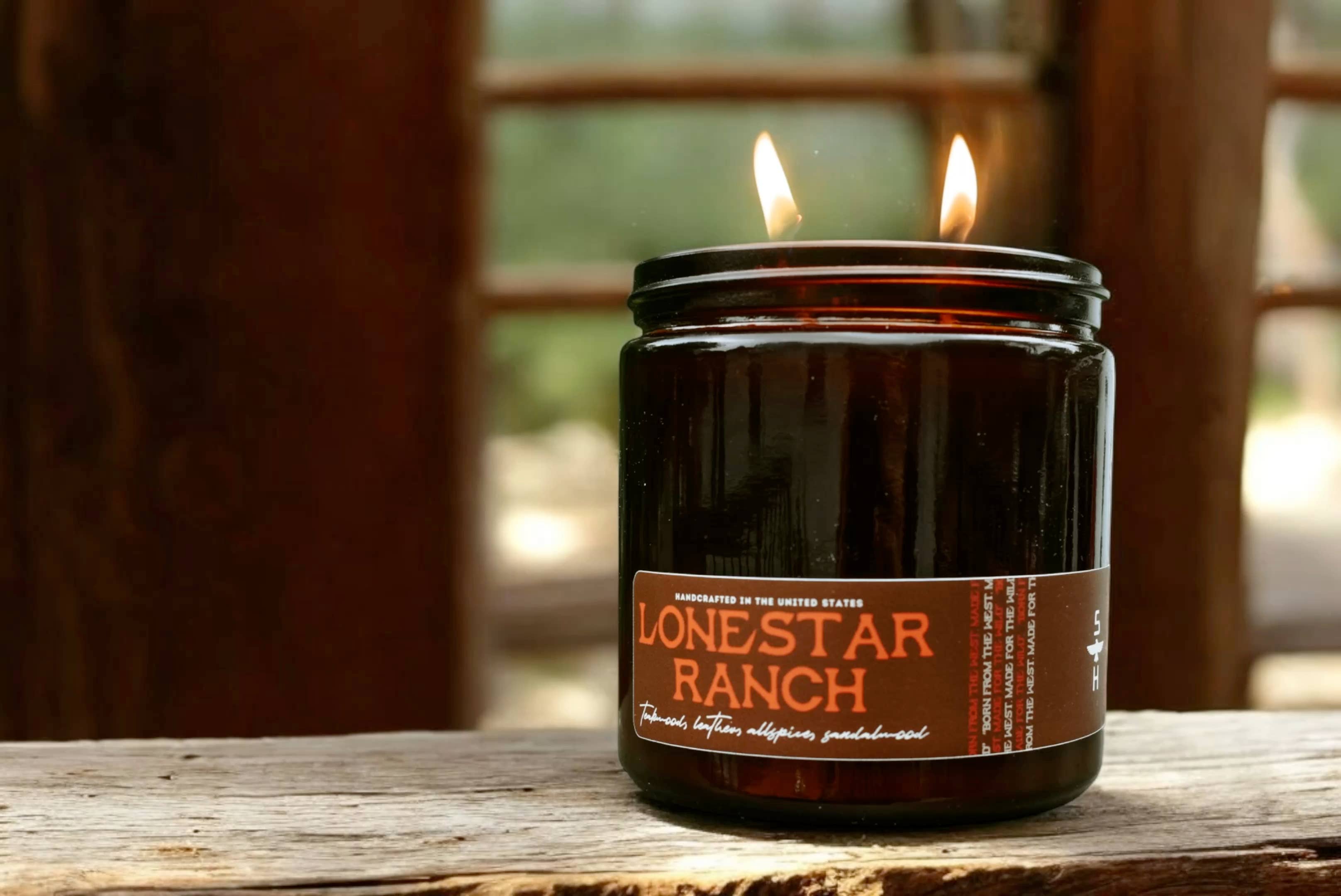 Lonestar Ranch- Sandalwood, Allspice, Leather Candle