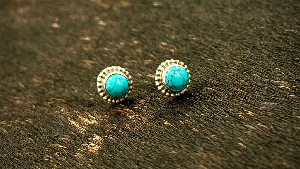 Nothing to Lose Turquoise and Sterling Silver Studs