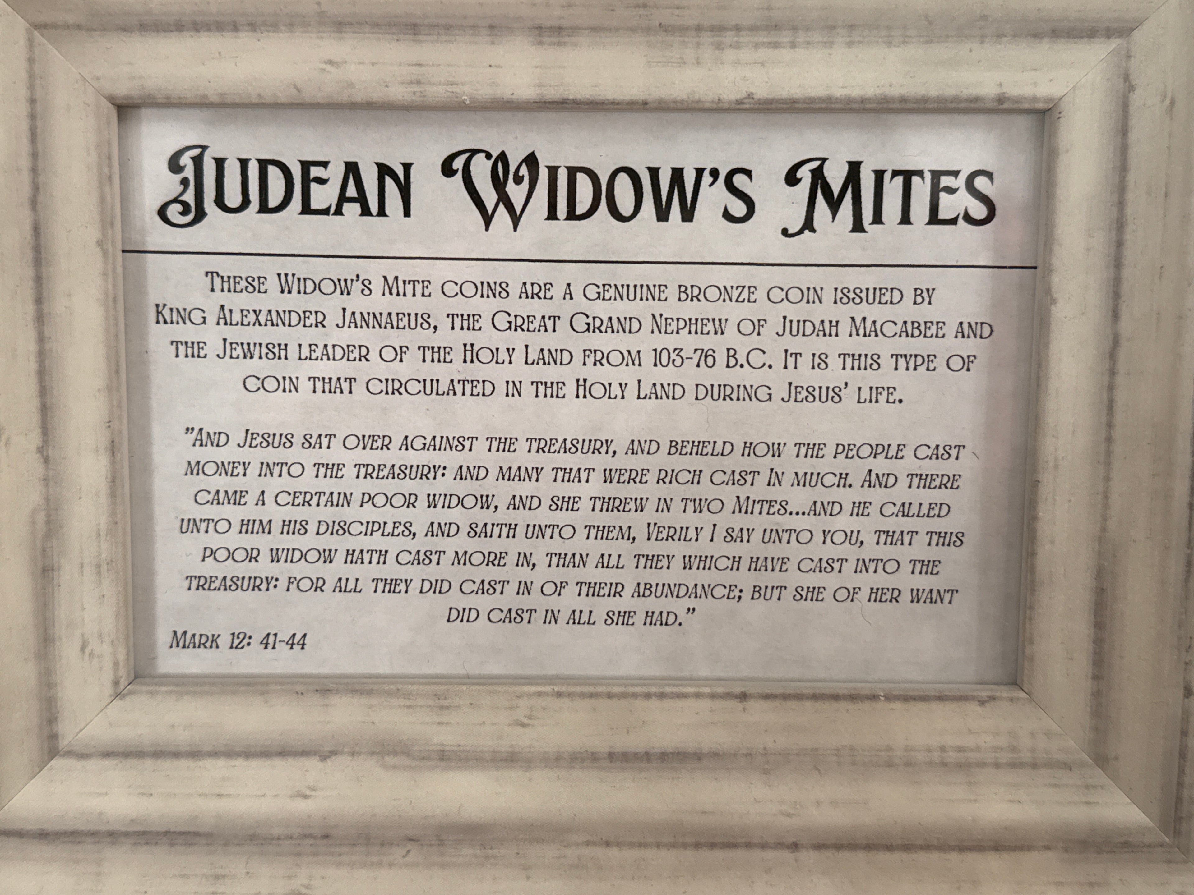 Widow’s Mite Necklace