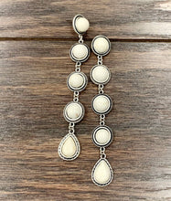 Load image into Gallery viewer, Something More White Turquoise Earrings
