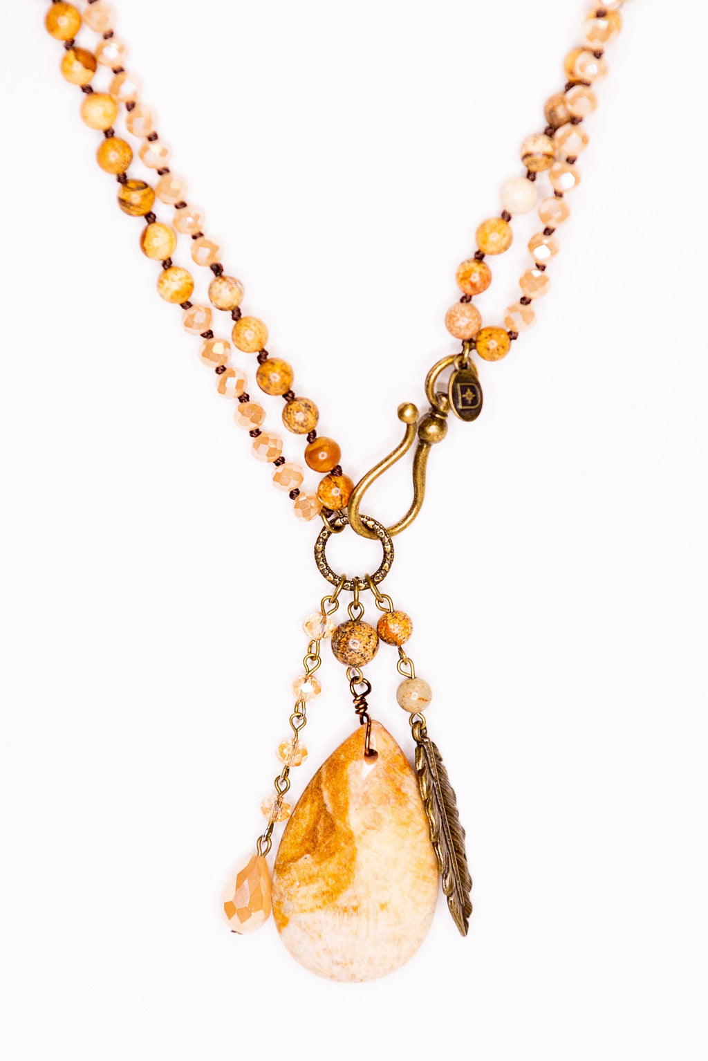 Meadow Necklace in Taupe Mix