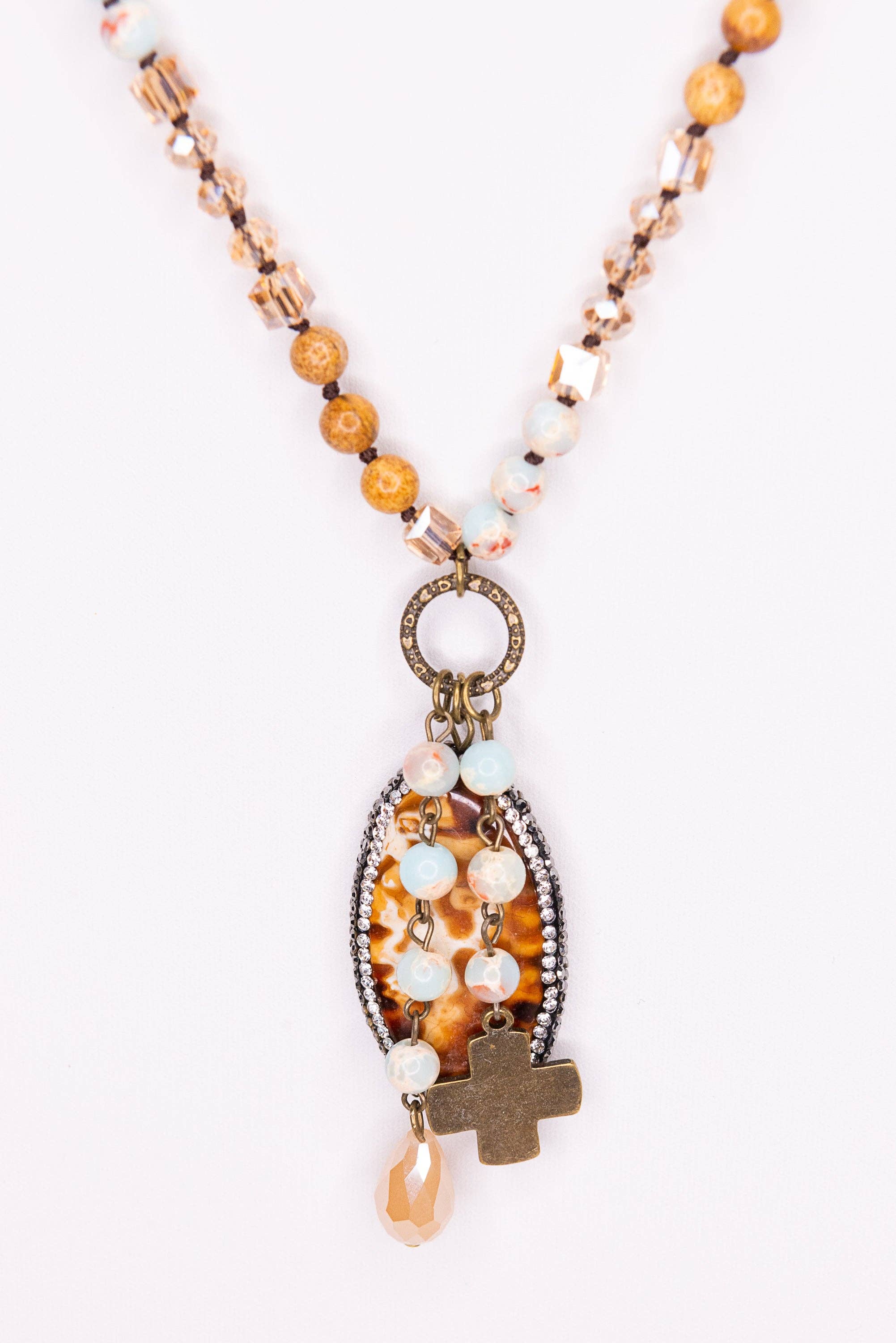 Prairie Grace Necklace in Amazonite and Jasper