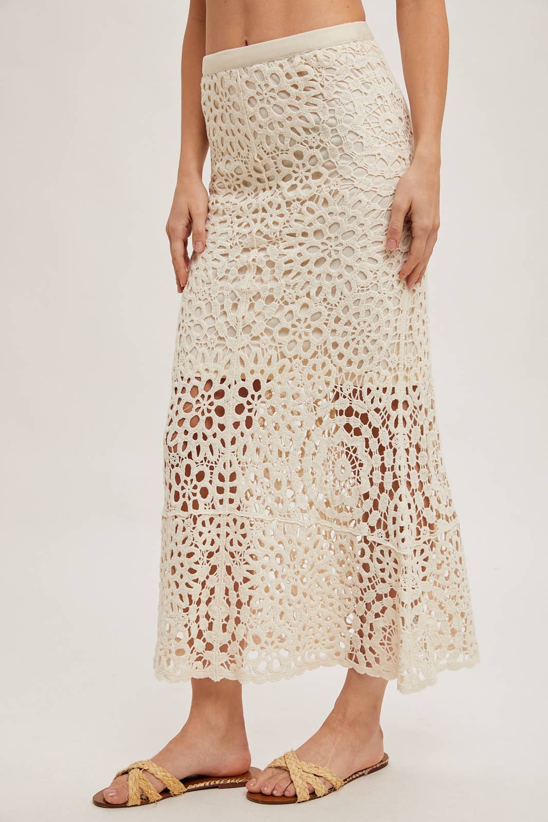 Bring the Spring Crochet Skirt with Lining