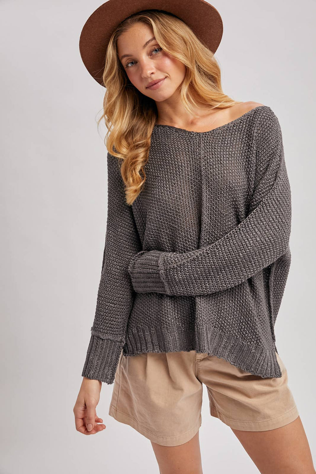She Won’t Be Lonely Long- Loose Sweater