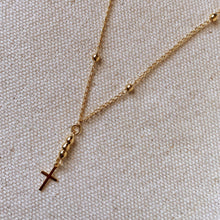 Load image into Gallery viewer, 18k Gold Filled Simple Cross Necklace
