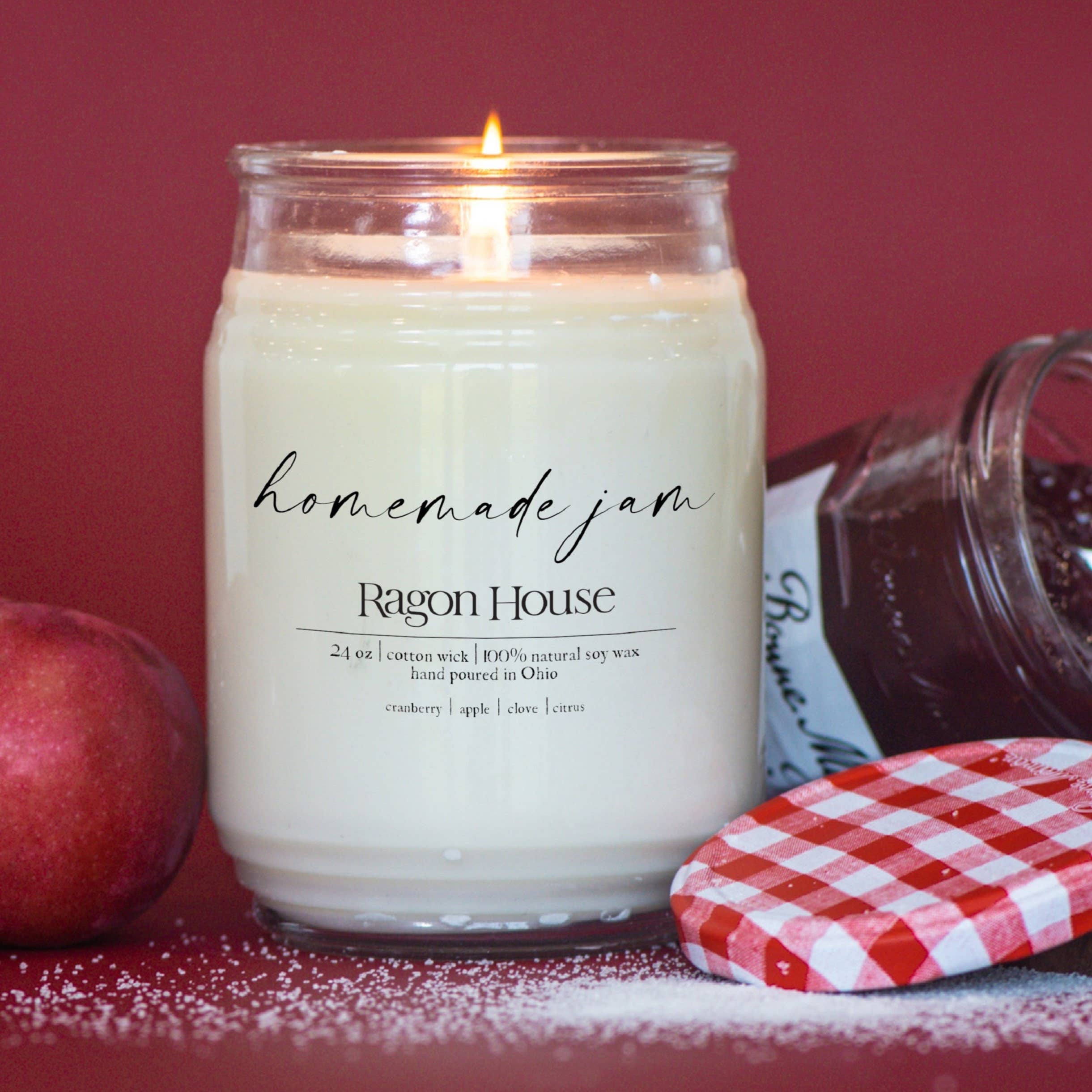 24oz HOMEMADE JAM SOY CANDLE