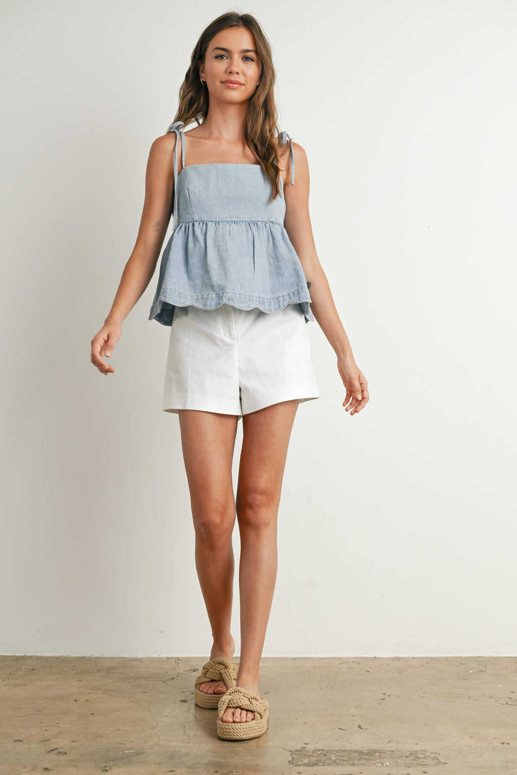 Stop and Stare - Denim Top