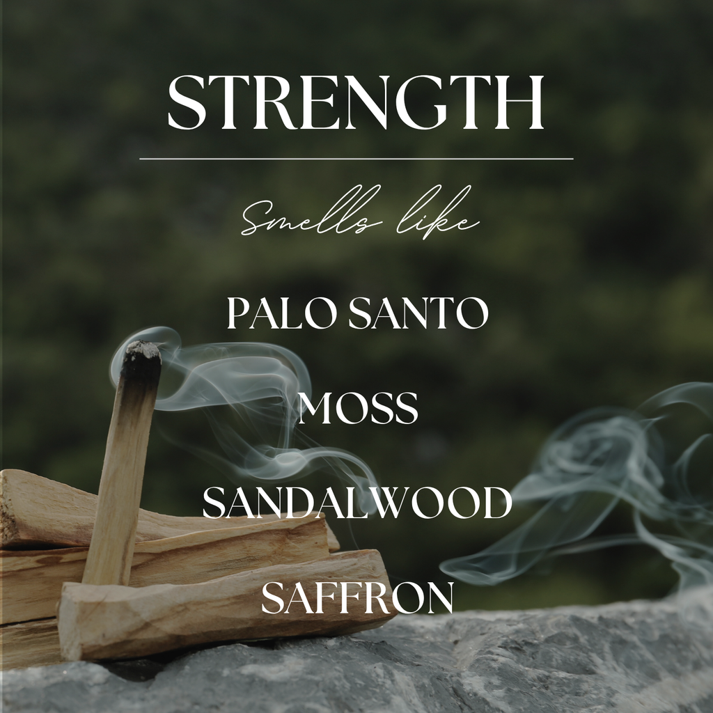 Strength | Palo Santo & Mossy Woods | 15 oz. Soy Candle