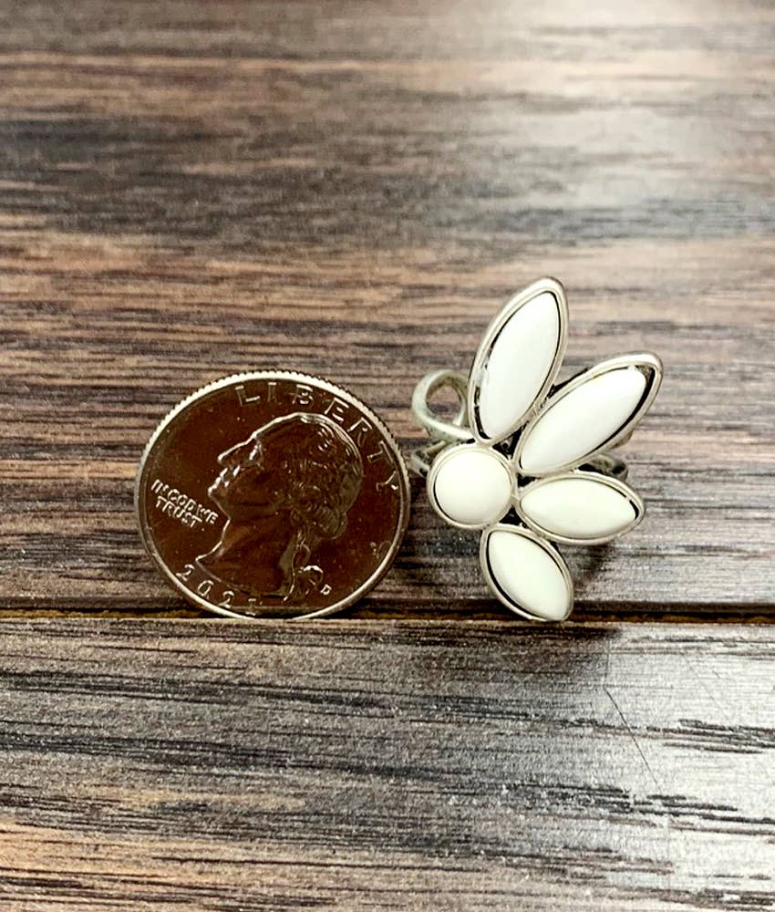 Only Half Crazy Turquoise Adjustable Ring