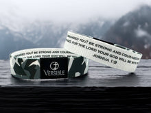 Load image into Gallery viewer, Stone Camo / Joshua 1:9 Wristband
