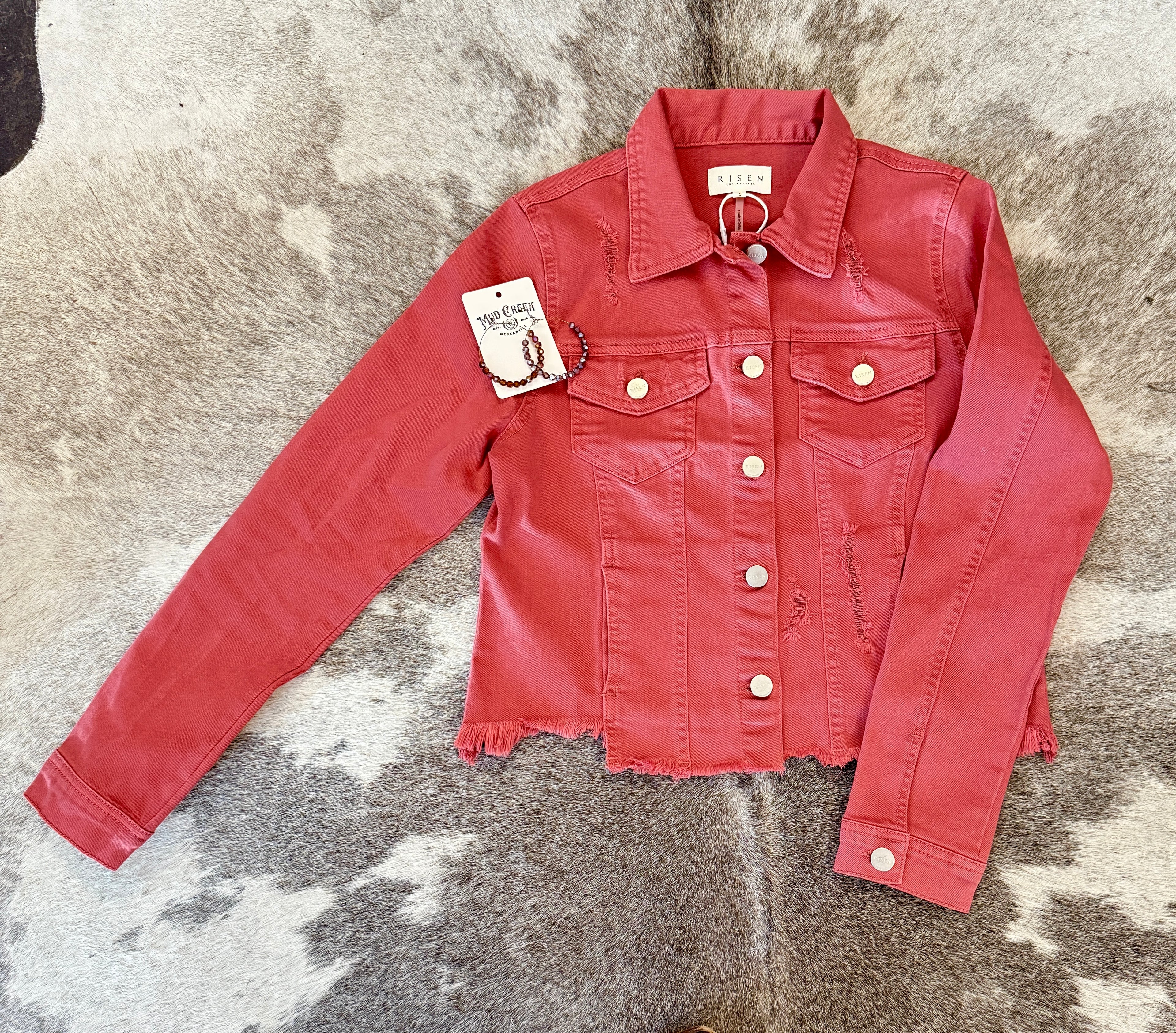 Solid Ground Fray Hem Jacket