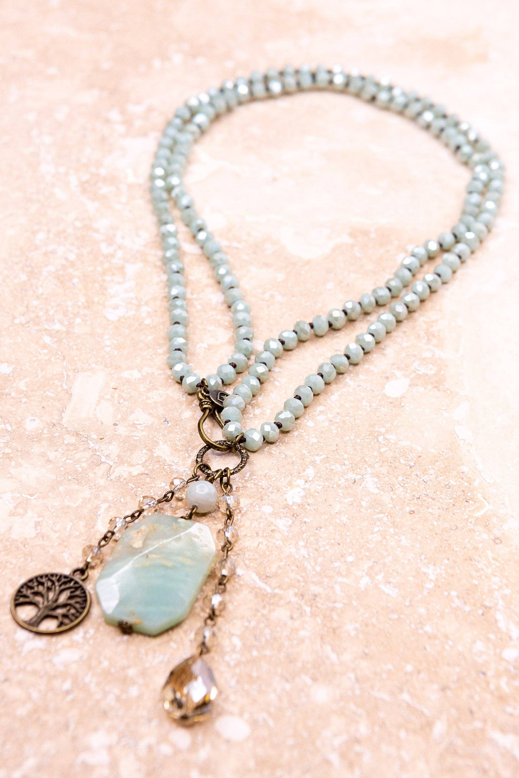 Lily Necklace in Mint