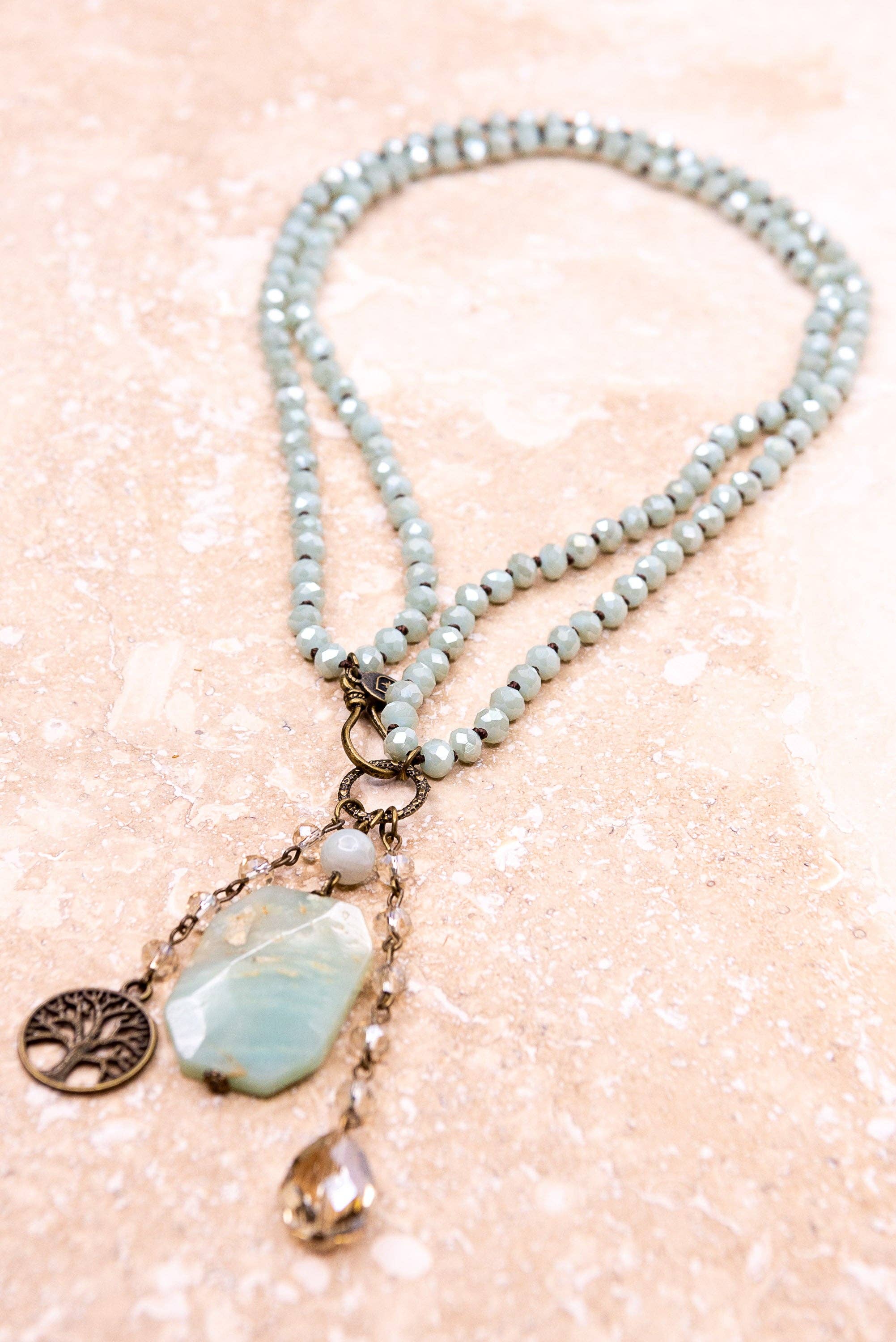 Lily Necklace in Mint