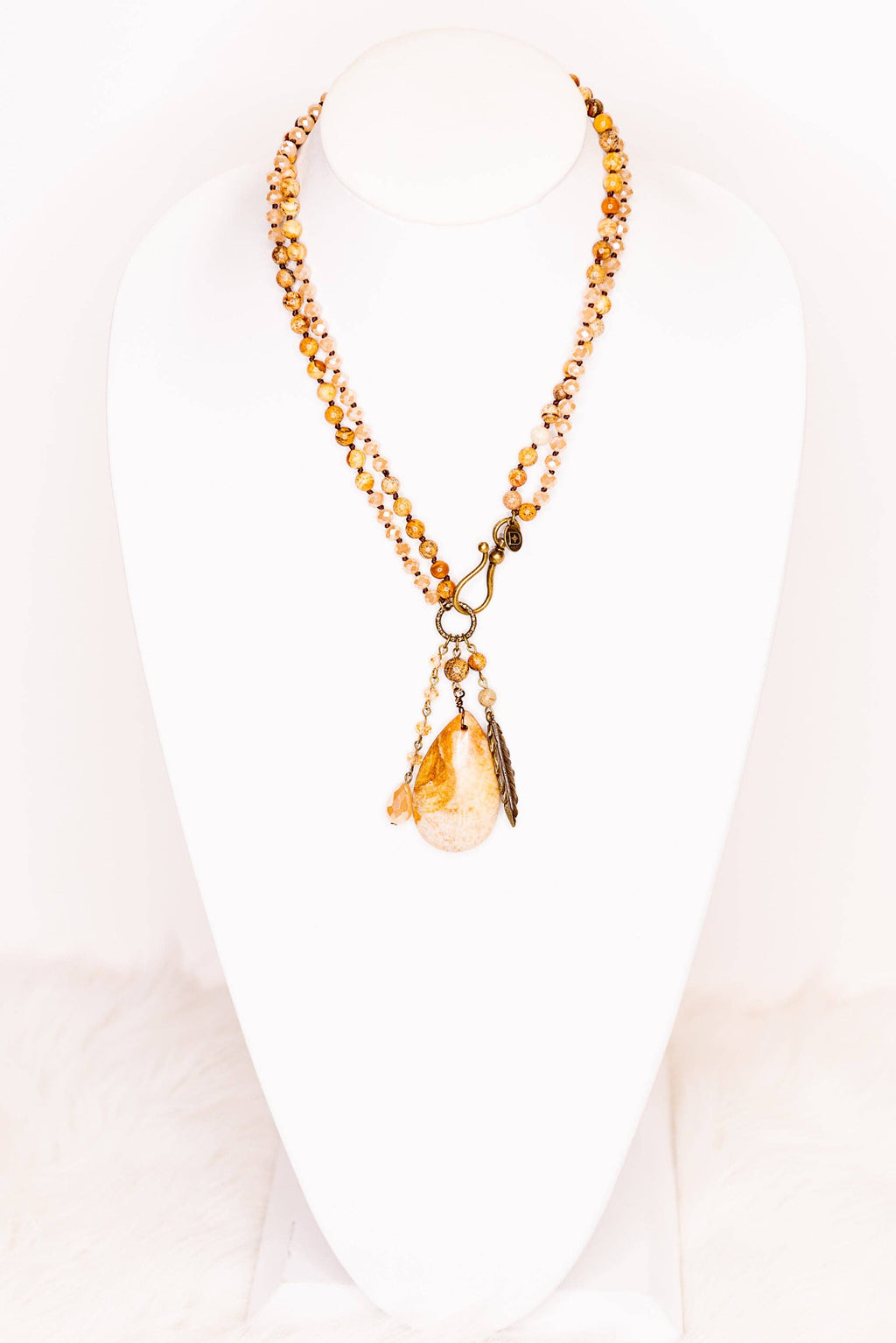 Meadow Necklace in Taupe Mix