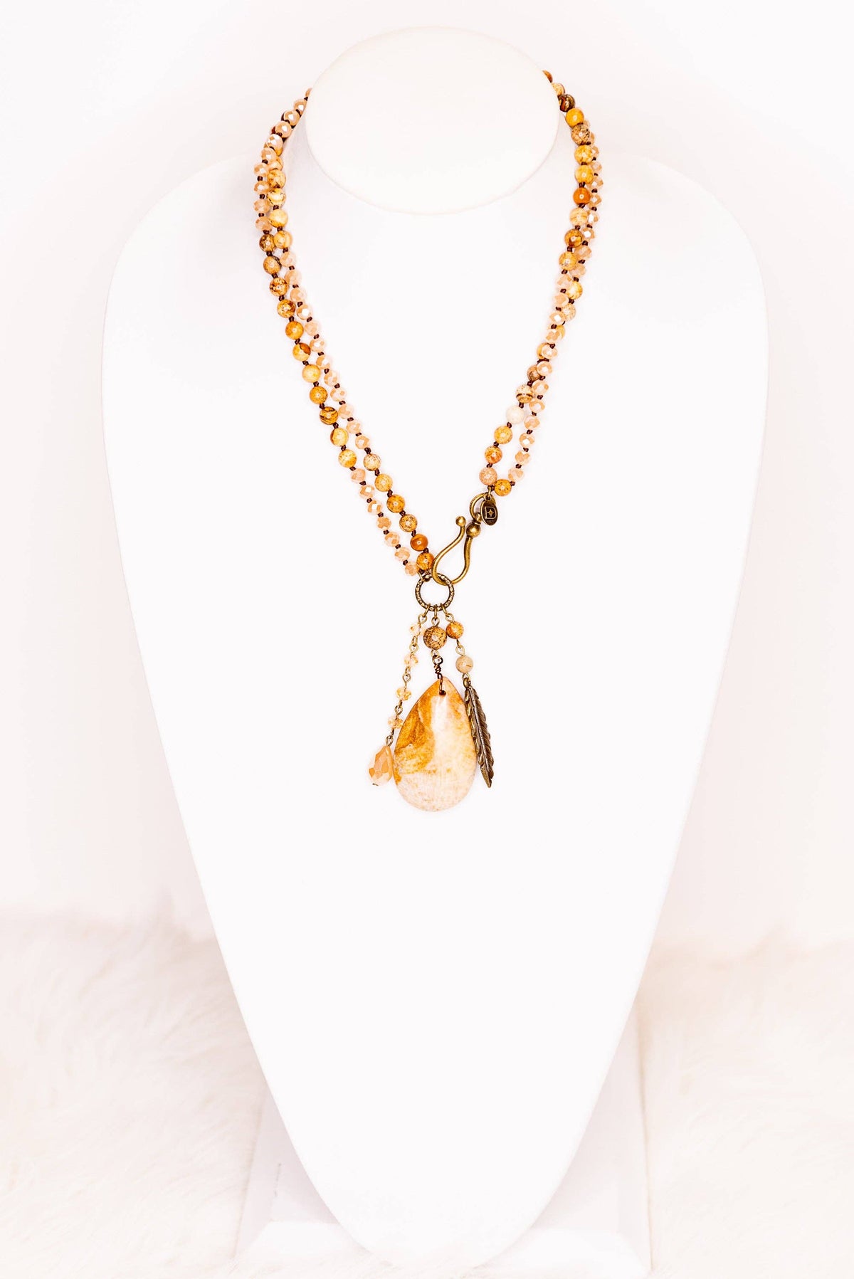 Meadow Necklace in Taupe Mix