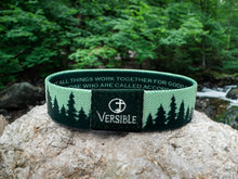 Load image into Gallery viewer, Forest Edge / Romans 8:28 Wristband
