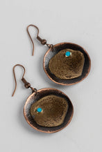 Load image into Gallery viewer, Adrift Hammered Copper Earrings
