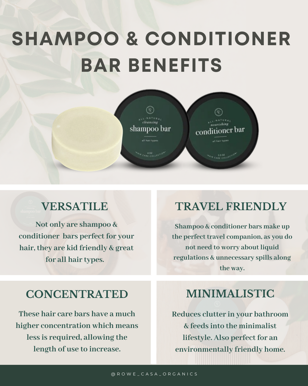 Rowe Casa Conditioner Bar | Smooth, Strong, and Tangle-Free