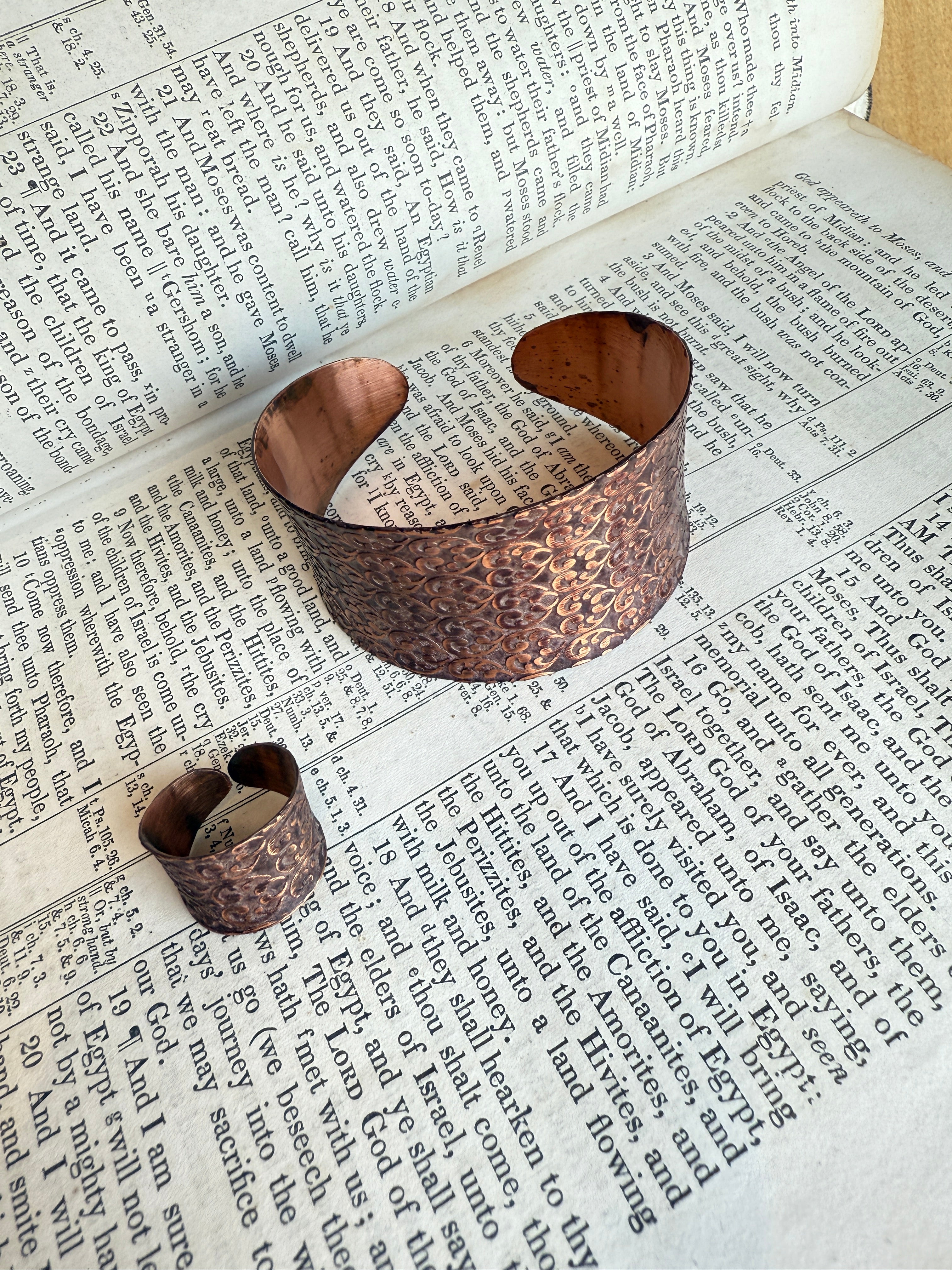Ransom Stamped Copper Ring