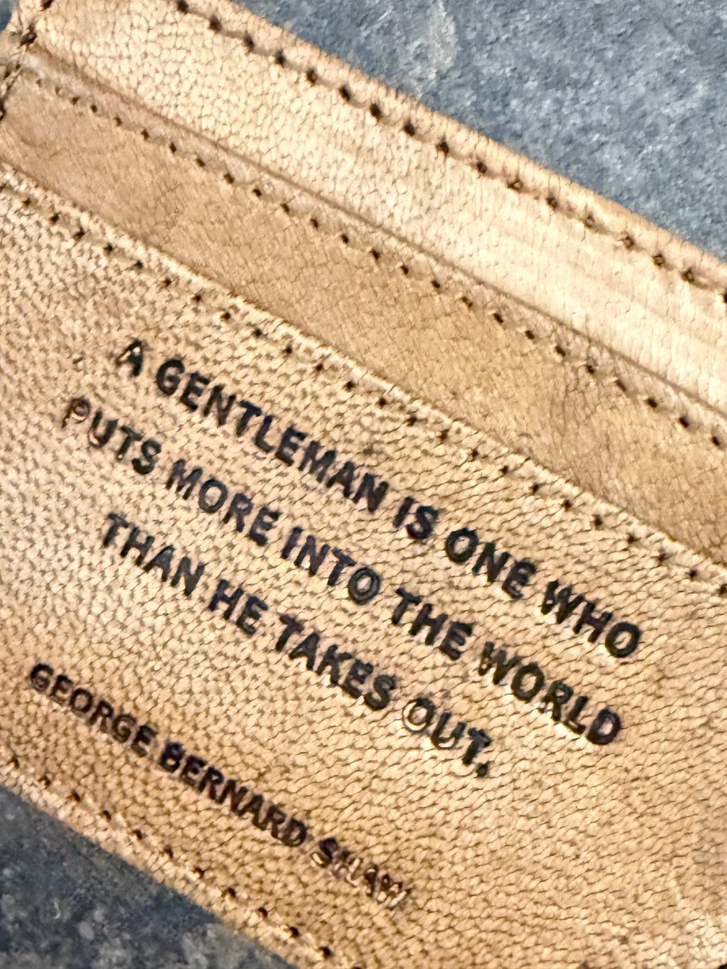 A Gentleman’s Wallet