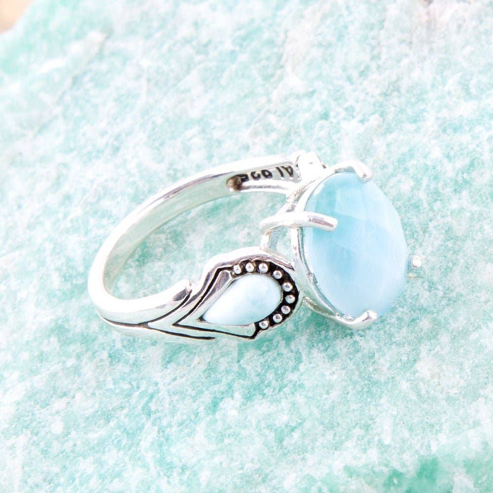 Fit to be Queen Larimar Ring