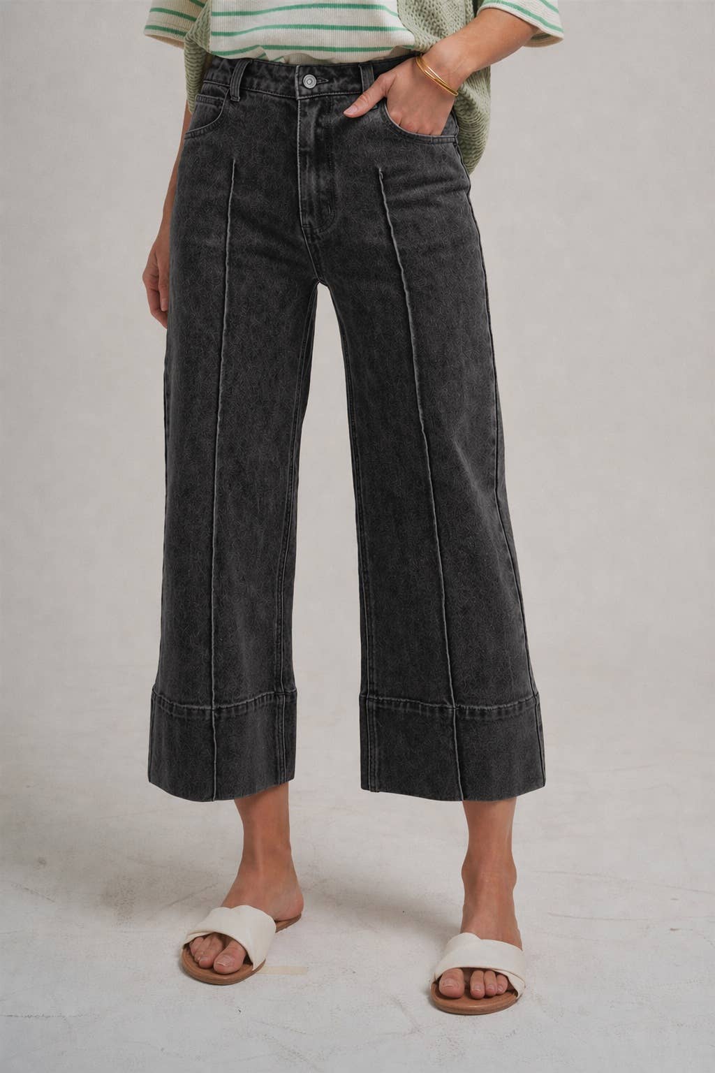 High Desert Drift Cropped Vintage Wash Denim