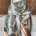 Seafoam & Cream Paisley Wild Rag/Scarf