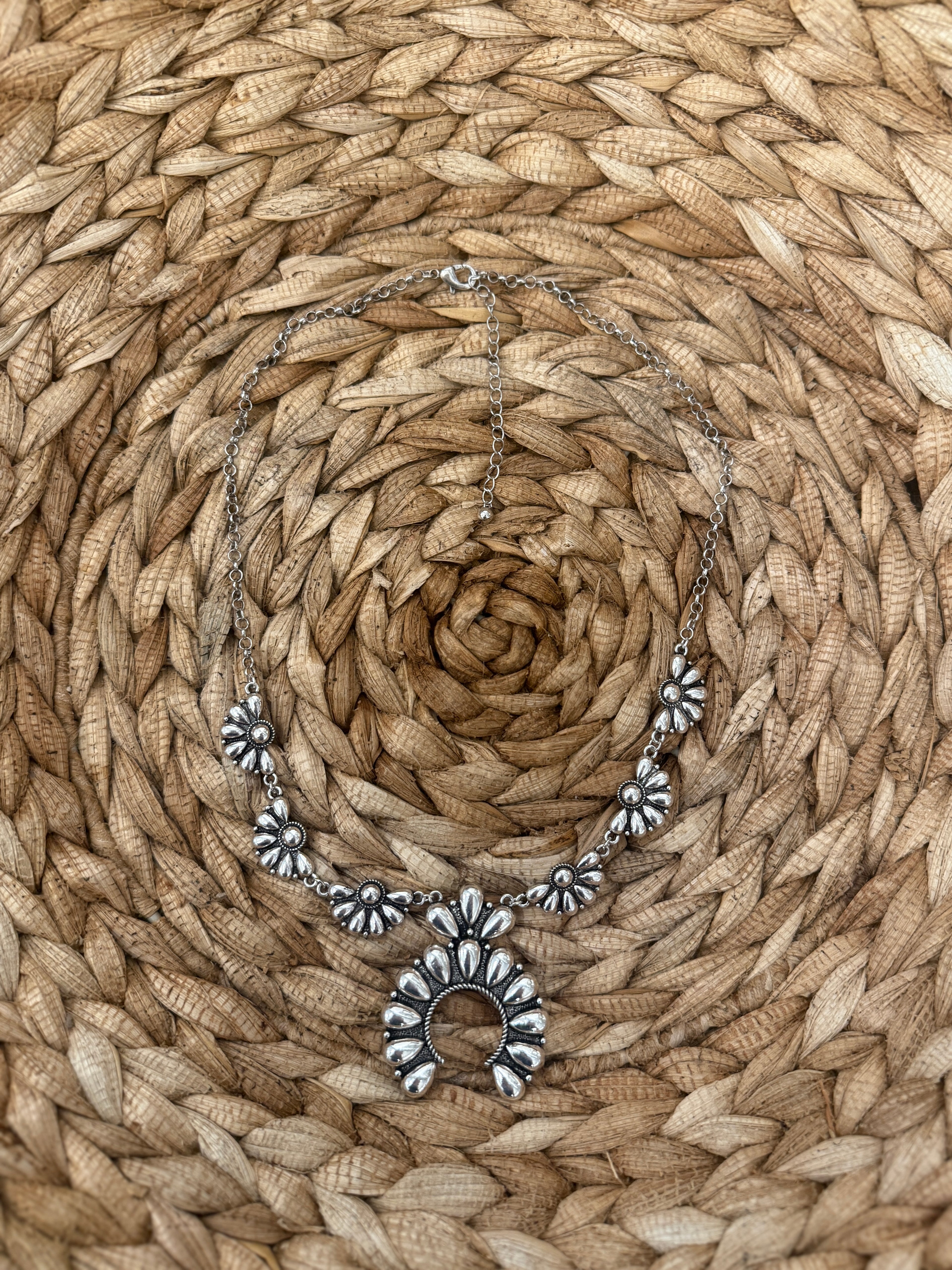 Walk On Silver Squash Necklace