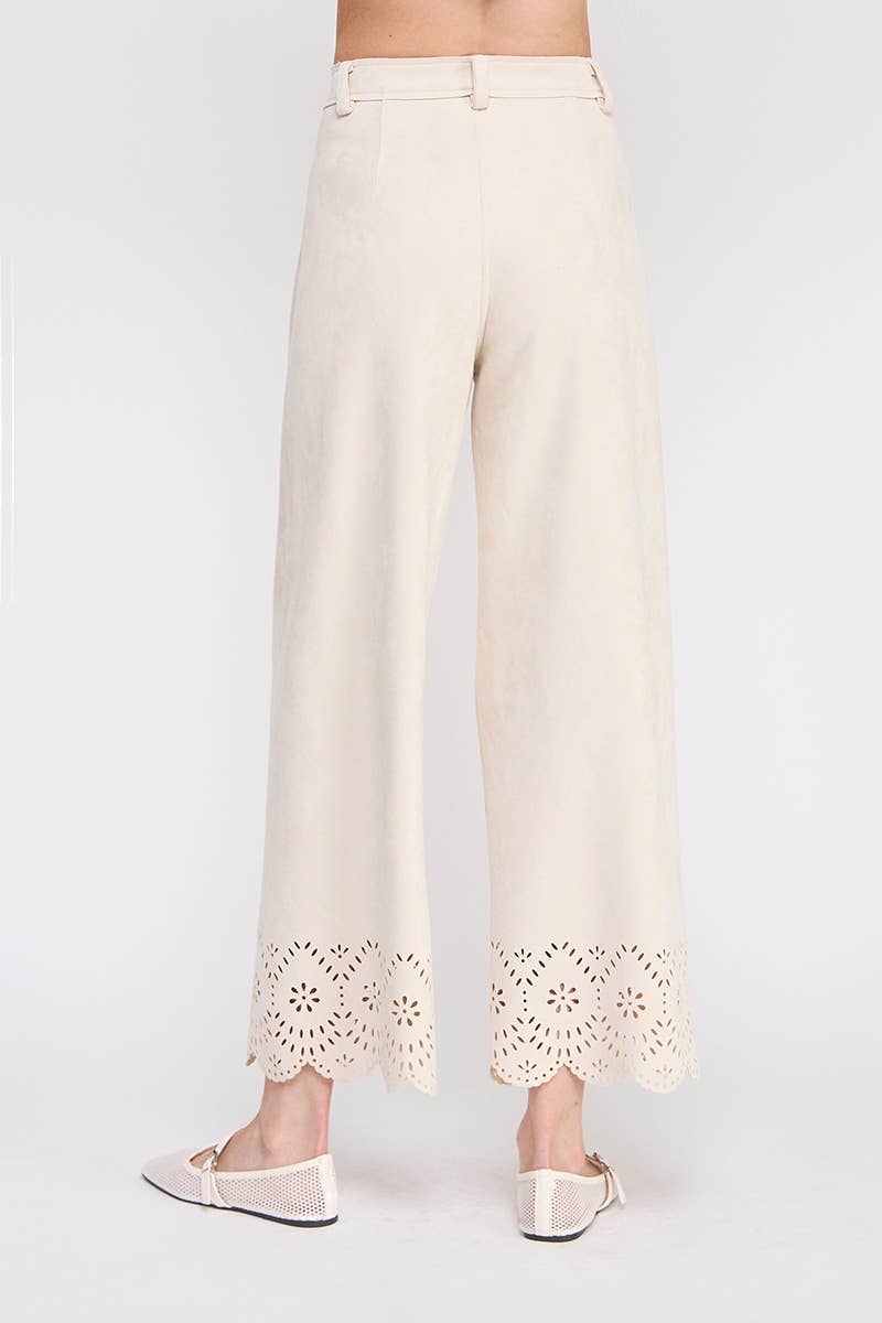 Cut From The Same Cloth- Suede Trousers